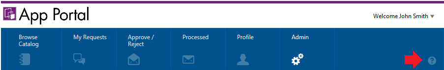 Opening User Documentation from the Navigation Menu