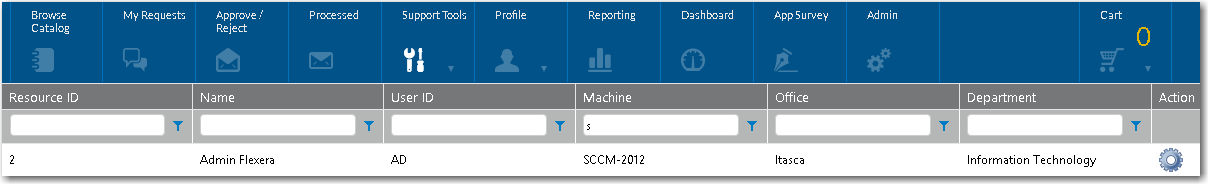 Support Tools View of Support Tools Tab