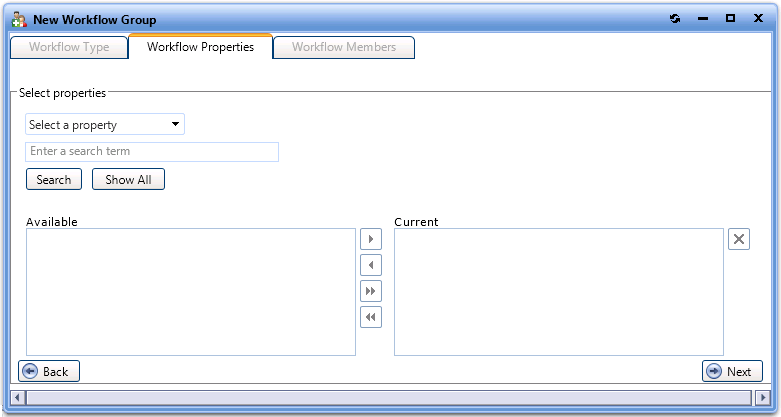Approval Group Properties Dialog Box / Workflow Properties Tab